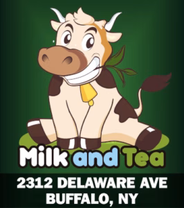 Milk and Tea Restaurant Logo