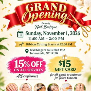 Head To Toe Beauty Spa Grand Opening Flyer